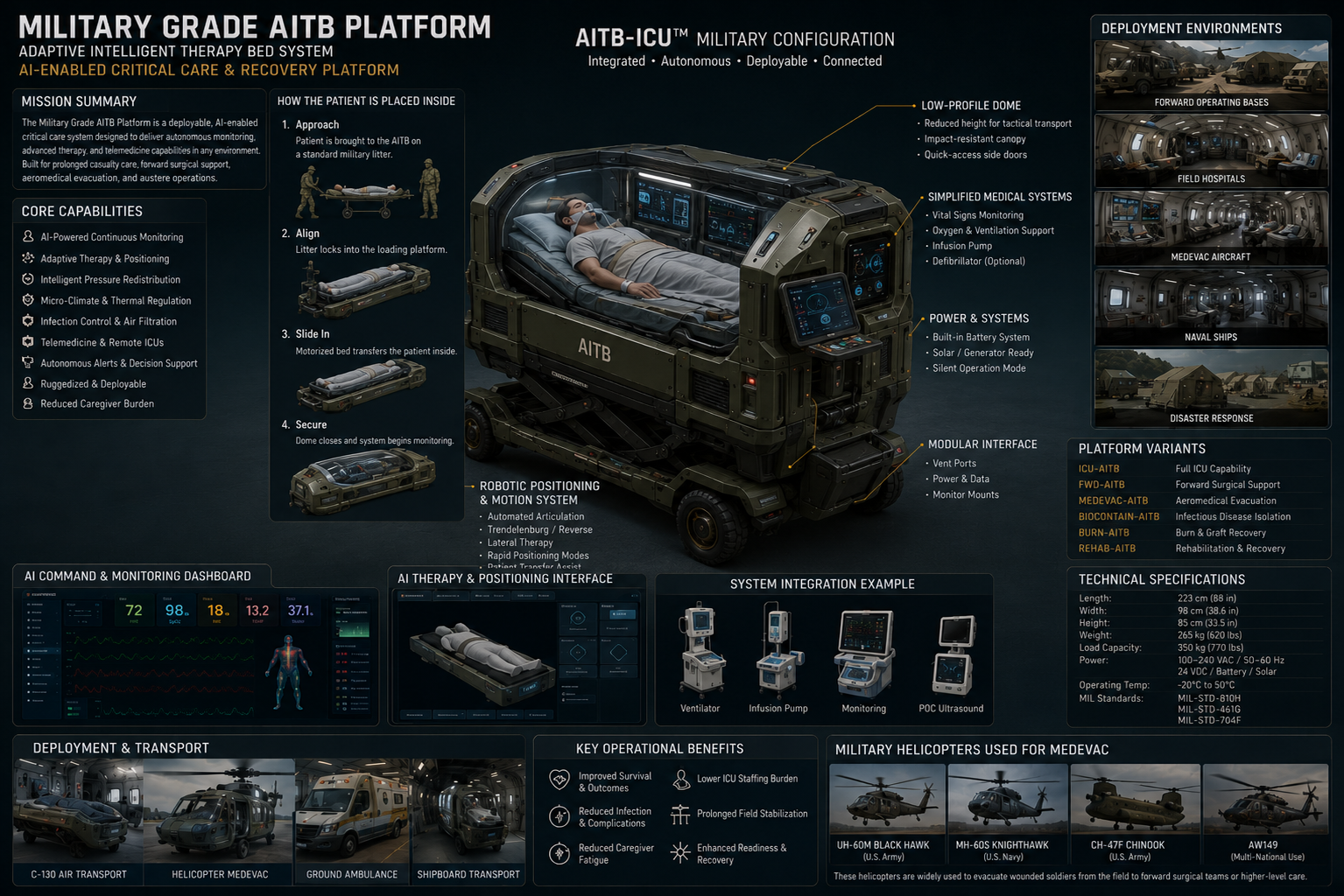 AITB military and medical platform overview